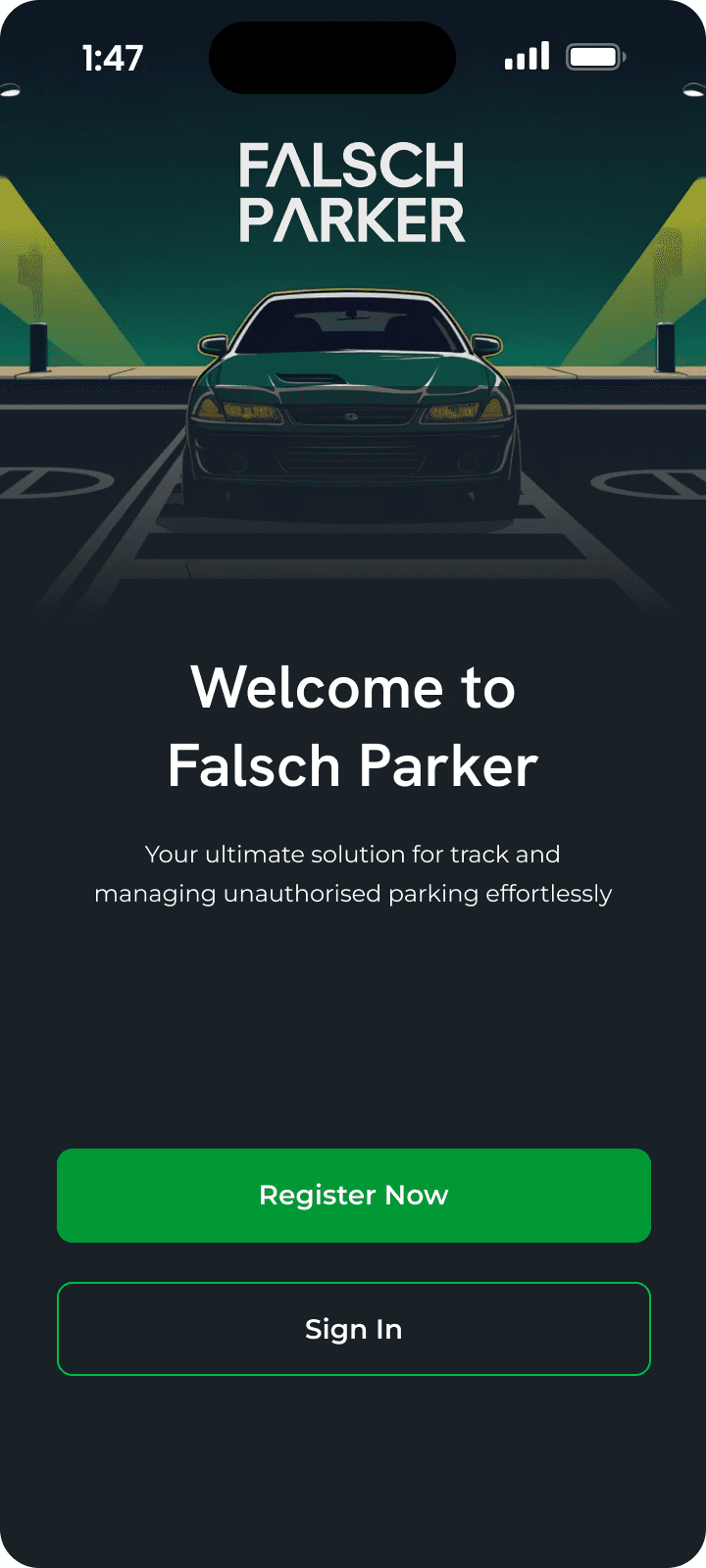 Flash Parker — UI/UX design